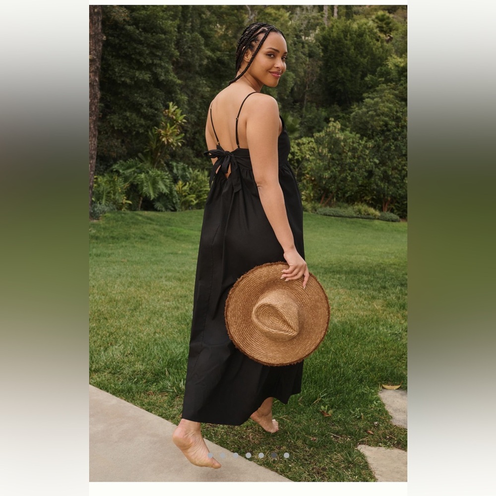 Midi Dress with Bow back Detail